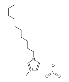 1-癸基-3-甲基咪唑硝酸盐 结构式