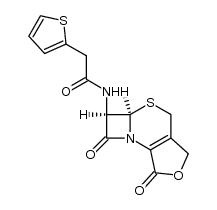 头孢噻吩杂质D 结构式