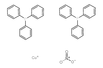 双(三苯基膦)硝酸铜(I) 结构式