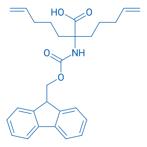 N-Fmoc-2-氨基-2-(4-戊烯-1-基)-6-庚烯酸 结构式