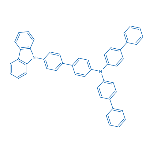 N,N-二([1,1'-联苯]-4-基)-4'-(9H-咔唑-9-基)-[1,1'-联苯]-4-胺 结构式