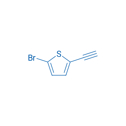 2-溴-5-乙炔基噻吩 结构式