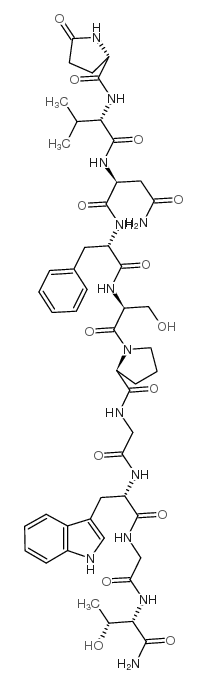 高海藻糖神经肽（灰蜚蠊） 结构式