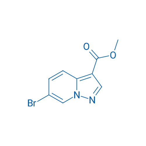 6-溴吡唑并[1,5-a]吡啶-3-甲酸甲酯 结构式
