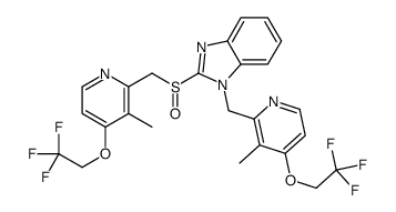N-[3-甲基-4-(2,2,2-三氟乙氧基)-2-吡啶基]甲基兰索拉唑 结构式