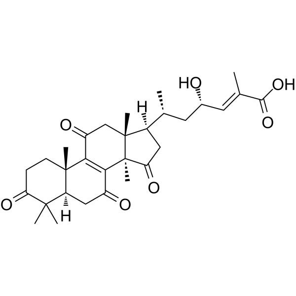 23S-羟基-11,15-二氧灵芝酸DM 结构式