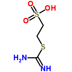 2-[(氨基亚氨基甲基)硫]乙磺酸 结构式