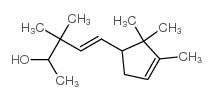 3,3-二甲基-5-(2,2,3-三甲基-3-环戊烯-1-基)-4-戊烯-2-醇 结构式