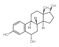 6α-羟基雌二醇 结构式