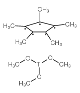 三甲氧基五甲基环戊二烯基钛(IV) 结构式