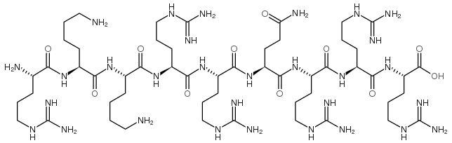 HIV-1 tat蛋白(49-57) 结构式