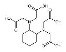 反-1,2-二氨基环己烷-N,N,N',N'-四乙酸单水合物 结构式