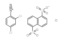 2,4-二氯苯基重氮-1,5-萘二磺酸盐 水合物 结构式