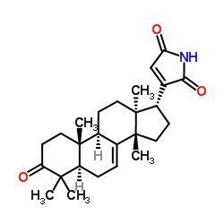 3-[(5α,13α,14β,17α)-4,4,14-三甲基-3-氧代雄甾-7-烯-17-基]-1H-吡咯-2,5-二酮 结构式