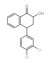 4-(3,4-二氯苯基)-2-羟基-3,4-二氢-2H-萘-1-酮 结构式
