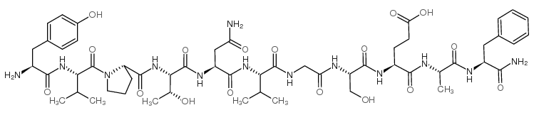 TYR-VAL-PRO-THR-ASN-VAL-GLY-SER-GLU-ALA-PHE-NH2 结构式