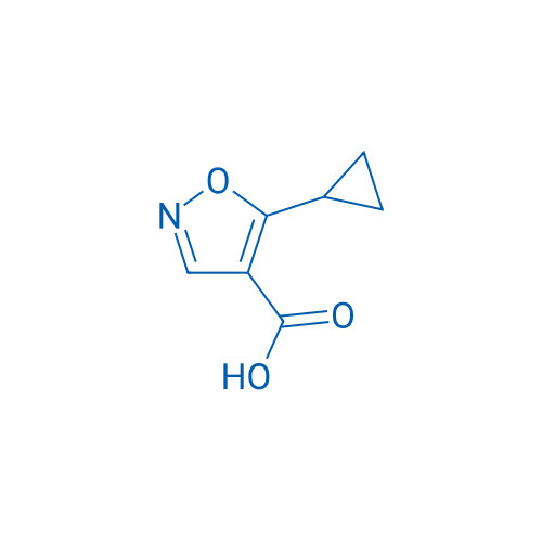 5-环丙基异恶唑-4-羧酸 结构式