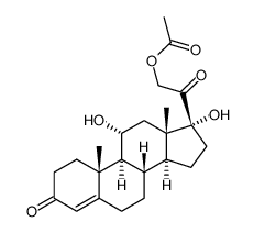 表氢化可的松醋酸酯 结构式