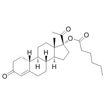 己酸各司孕甾醇 结构式