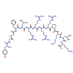 (D-精氨酸8)-强啡肽A(1-13) 结构式