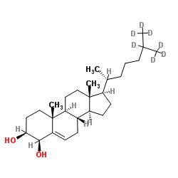 4β-羟基胆固醇-d7 结构式