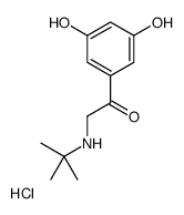 1-(3,5-二羟苯基)-2-[(1,1-二甲基乙基)氨基]乙酮盐酸盐 结构式