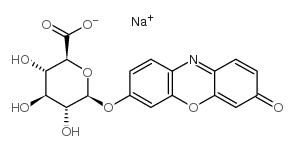 试卤灵β-D-葡萄糖醛酸钠盐 结构式