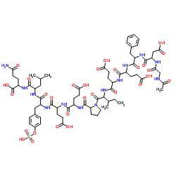 乙酰水蛭素(54-65)(硫酸化) 结构式