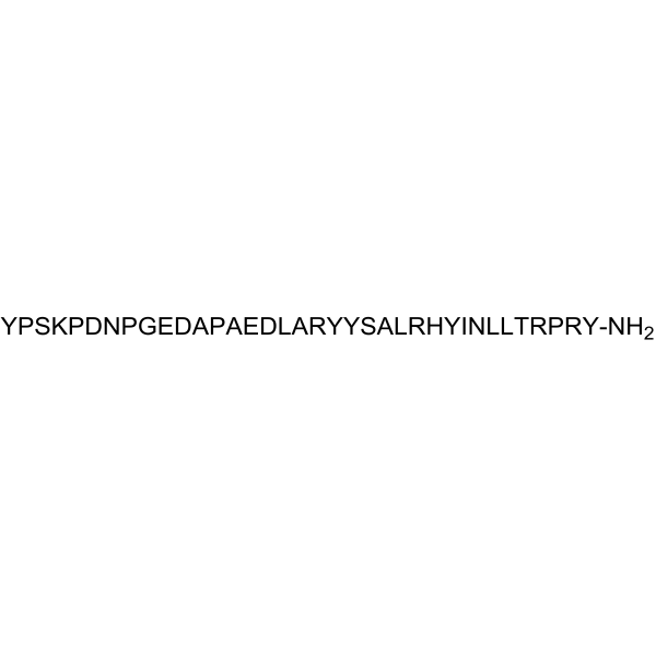 Leu31,Pro34-Neuropeptide Y (porcine) 结构式