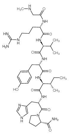 [Sar1]-血管紧张素I/II (1-7) 酰胺 结构式