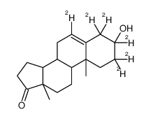 去氢表雄酮-2,2,3,4,4,6-D6 结构式