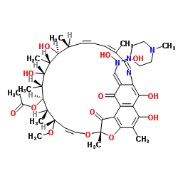 利福平N-4'-氧化物 结构式