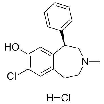 SCH-23390盐酸盐 结构式