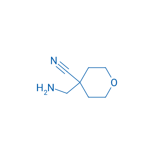 4-(氨基甲基)四氢-2H-吡喃-4-甲腈 结构式