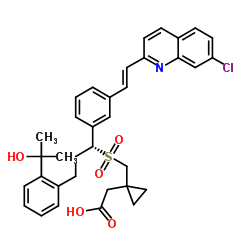 孟鲁司特砜 结构式
