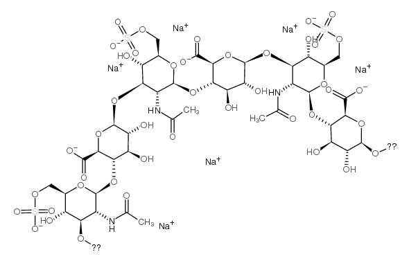 硫酸软骨素C钠盐 结构式