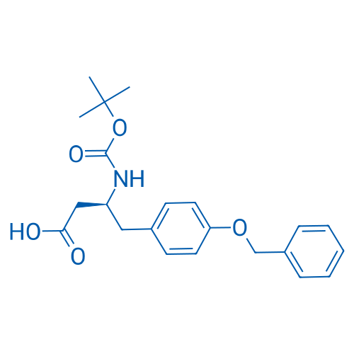 (S)-4-(4-(苄氧基)苯基)-3-((叔丁氧基羰基)氨基)丁酸 结构式