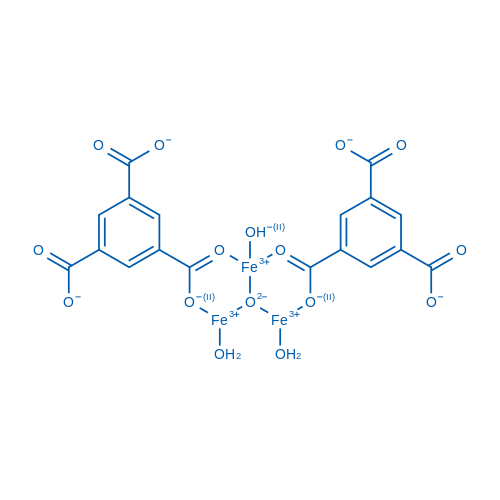 1,3,5-苯三羧酸铁(III)水合物 结构式