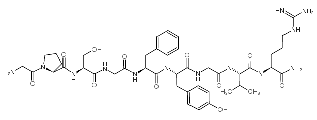 蝗速激肽I 结构式
