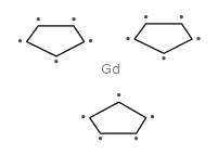 三(环戊二烯)化钆 结构式