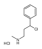 N-甲基-3-氯-3-苯丙胺盐酸盐 结构式