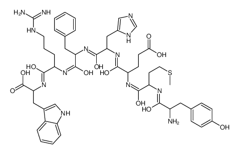 TYR-MET-GLU-HIS-PHE-ARG-TRP 结构式