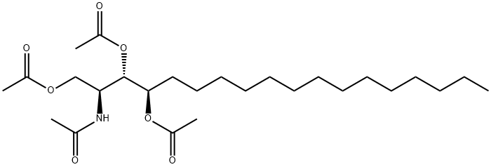 四乙酰植物鞘氨醇 结构式