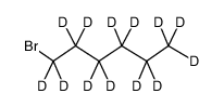 1-溴己烷-d₁₃ 结构式