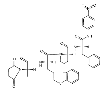 Suc-Ala-Trp-Pro-Phe-pNA 结构式