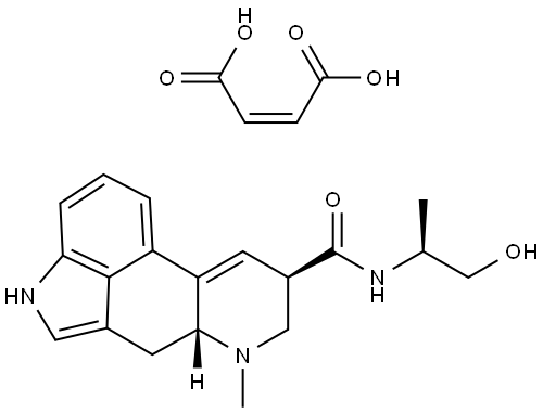 马来酸麦角新碱 结构式
