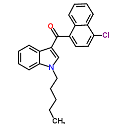 (4-chloronaphthalen-1-yl)-(1-pentylindol-3-yl)methanone 结构式