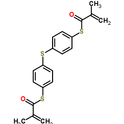 双(4-甲基丙烯酰基硫代苯基)硫醚 结构式