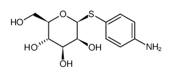 4-氨基苯基-beta-d-硫代吡喃甘露糖苷 结构式