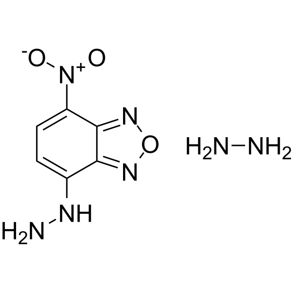 4-肼基-7-硝基-2,1,3-苯并恶二唑肼 结构式